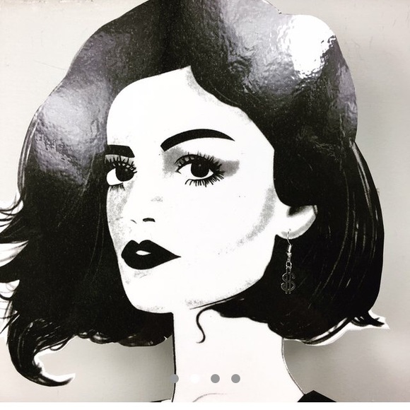 3 for $15 Money Sign Dangle Earrings - Picture 2 of 5